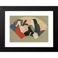 thumbnail image 2 of Kamisaka Sekka 14x11 Black Modern Framed Museum Art Print Titled - Six Poetic Immortals (Rokkasen) (1909-1910), 2 of 5