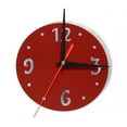 thumbnail image 3 of xiaxaixu Wall Clock, Solid Color Heart Shape Hanging Clock Wall Decor, 3 of 4