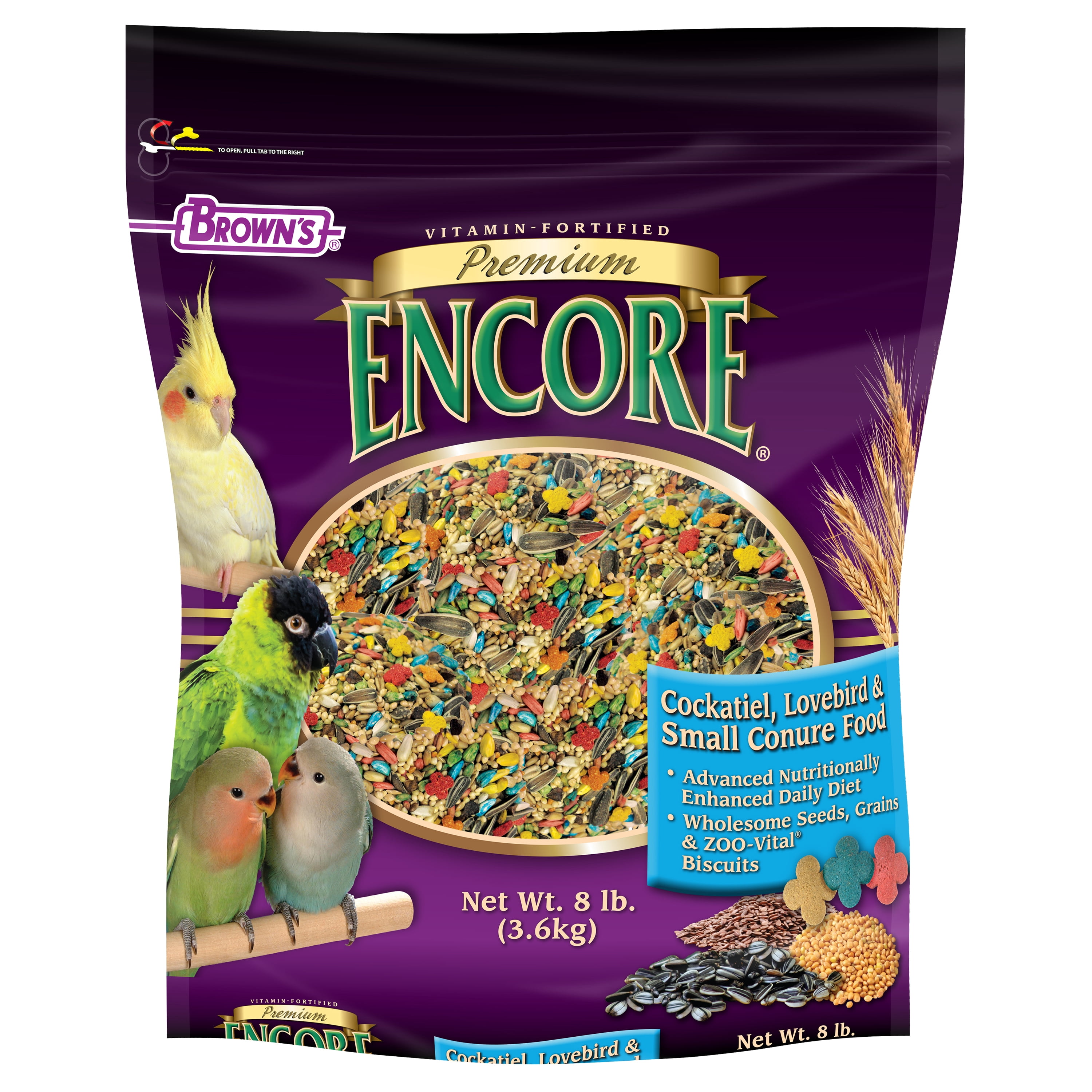 Encore Premium Cockatiel Food, 8 lb