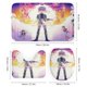 thumbnail image 3 of Jentry Chau contra el inframundo-theme 4-Piece Shower Curtain Set with Rugs, Waterproof Bathroom Decor Set Includes Bath Mat, U-Shaped Rug, Toilet Lid Cover and Curtain with Hooks, 3 of 6