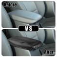 thumbnail image 3 of Funda para el reposabrazos del asiento de la consola central del automóvil para Subaru Forester 2019-2023 de cuero sintético negro, 3 of 7