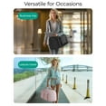 thumbnail image 4 of BAGSMART Garment Bags for Travel for Women, Convertible Garment Duffel Bag Suit Bag, 2 in 1 Puffy Garment Bags for Hanging Clothes, Carry on Travel Duffle Bag Combo with Shoe Compartment, Camel, 4 of 8