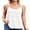 White, variant on Sociala Women's Eyelet Camisole with Removable Padding S-3XL Flowy Cami Shirts