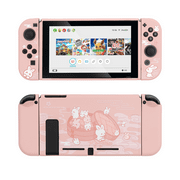 GeekShare Protective Case for Nintendo Switch, Soft TPU Slim Case Cover Compatible with Nintendo Switch Console and Joy-Con (Steamed Bun Rabbit)