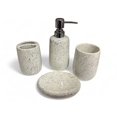 thumbnail image 1 of Juego de 4 accesorios de baño de cerámica: portacepillos, dispensador de jabón, vaso y jabonera., 1 of 2