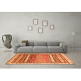 thumbnail image 3 of Ahgly Company Indoor Rectangle Abstract Orange Modern Area Rugs, 5' x 7', 3 of 4