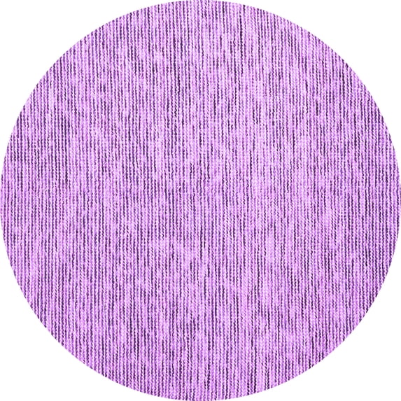 Ahgly Company Indoor Round Abstract Purple Contemporary Area Rugs, 8' Round