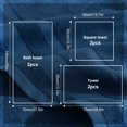 thumbnail image 2 of Eurhowing 6-Piece Bath Towel Set, Ultra Soft Absorbent Cotton Towels, Quick-Dry & Low Lint Bathroom Towels Set, Blue, 2 of 9