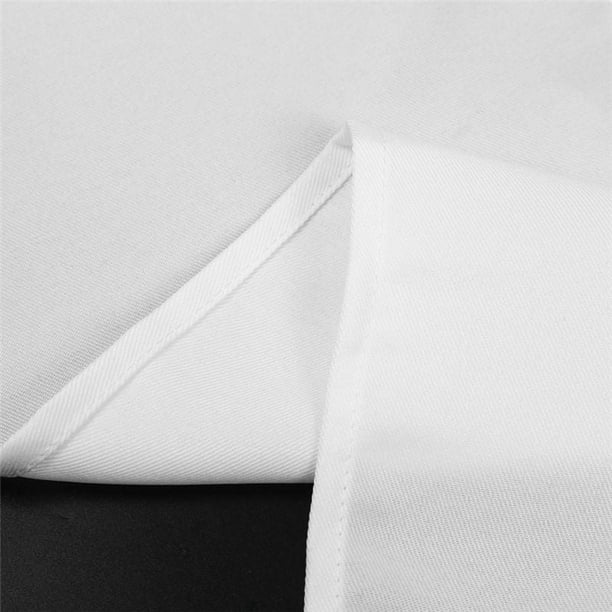 3 Piezas 73 x 58 cm Delantal de Cocinero de Cocina Casa Restaurante (Blanco)