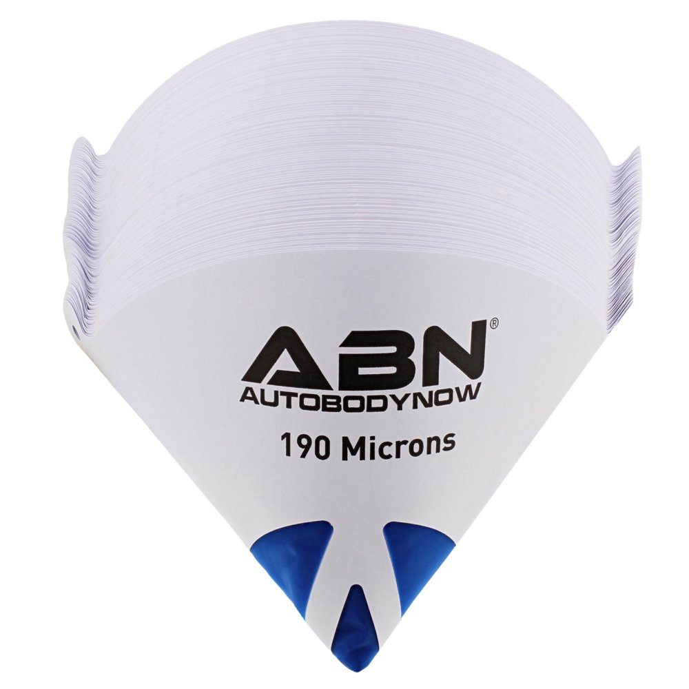 ABN Paint Strainer Mesh Funnel 190 Micron Disposable Cone Blue Mesh