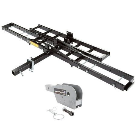 Folding Hitch Mounted Off-Road Dirt Bike Carrier Rack with