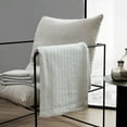 thumbnail image 4 of Vera Wang Blanket Designer Cotton Bedding, Medium Weight Home Decor for All Seasons, King, All Over Rib White, 4 of 8
