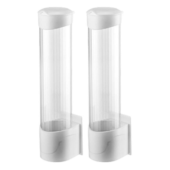Dispensador de vasos desechables de pared, 2 unidades, sin perforaciones