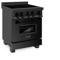 thumbnail image 4 of ZLINE 24" 2.8 cu. ft. Induction Range with a 3 Element Stove and Electric Oven in Black Stainless Steel (RAIND-BS-24), 4 of 5
