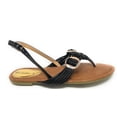 thumbnail image 3 of Victoria K Women's Multi Straps With Gold Side Buckles Sandals, 3 of 4