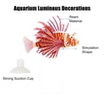 thumbnail image 4 of Unique Bargains Aquarium Artificial Lion Fish Ornament Glowing Simulation with Suction Cup Orange Purple Transparent, 4 of 7