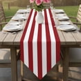 thumbnail image 5 of Modern Simple Table Runner 108 Inches Long Red White Stripes Table Runners for Dining Room Tabletop Dresser Scarf Home Party Banquet Wedding Holiday Decoration, 5 of 9
