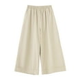 thumbnail image 6 of Womens Casual Pants Wide Leg Pants for Women Women's Casual Pants High Waisted Wide Leg Cropped Trousers for Everyday Wear and Outdoor Activities, 6 of 6