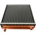 thumbnail image 2 of 20" x 20" Water to Air Heat Exchanger with 1" Copper Ports Perfectly with Outdoor Furnace Ideal for Residential HVAC System, 2 of 7
