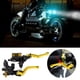 thumbnail image 4 of 1 par de palancas de depósito de cilindro maestro de embrague de freno de motocicleta universales de 7/8" (22 mm), doradas, 4 of 14