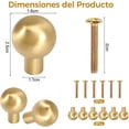 thumbnail image 2 of 6 PCS Tiradores para Cajones, Jaladeras para Cajones, Con Tornillos Acero Inoxidable Jaladeras para Cocina, Adecuado para Armarios, Cajones, Puertas, 2 of 7