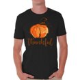 thumbnail image 1 of Awkward Styles Thanksgiving T-Shirt Thankful Pumpkin Shirts for Men, 1 of 4