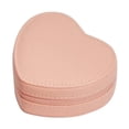 thumbnail image 1 of Estuche de almacenamiento compacto para maquillaje, anillos, collares y pendientes de PU para niñas y mujeres. Rosado, 1 of 9