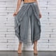 thumbnail image 2 of Pantalones casuales de algodón y lino de color liso y cintura alta para mujer, 2 of 5