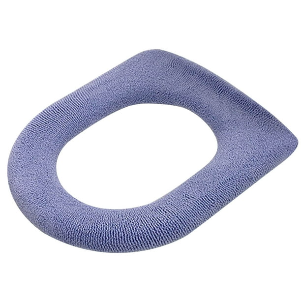 RKSTN Bathroom Soft Thicker Seat Cover, Warmer Cloth Toilet Seat Stretchable Washable Covers Pads