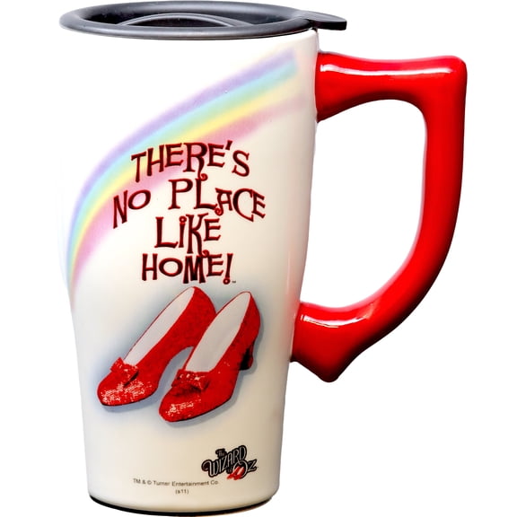 RUBY SLIPPERS 18 OUNCE CERAMIC TRAVEL MUG