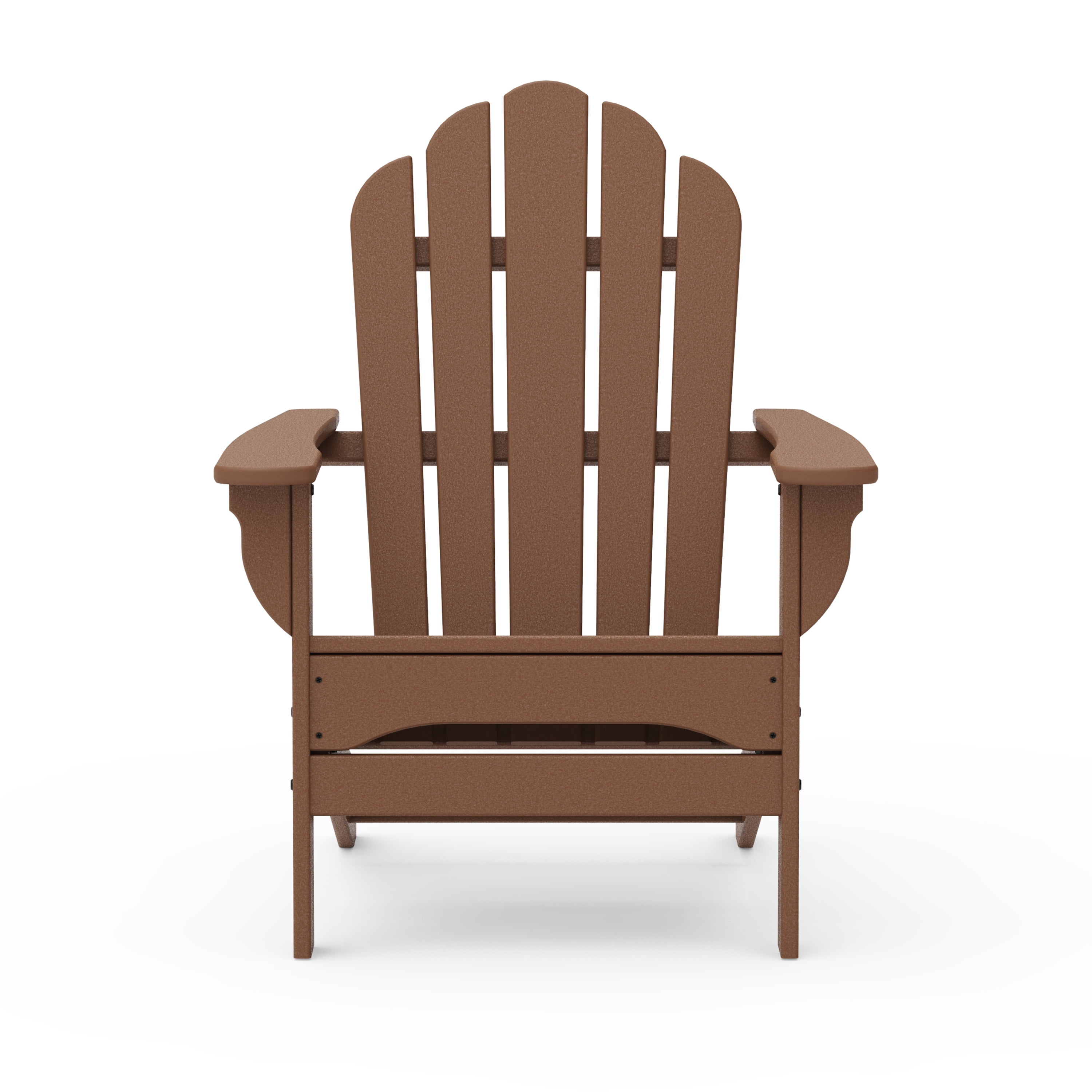 Better Homes & Gardens by POLYWOOD Southlake Outdoor Flowerback Adirondack Chair, All-Weather HDPE, Patio Seat, Teak