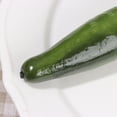 thumbnail image 2 of JINGT 3pc Artificial Cucumber Kitchen Plastic Model Fake Carrot Chili Pepper Food Onion Tomato Potato Photography Props Decor, 2 of 5