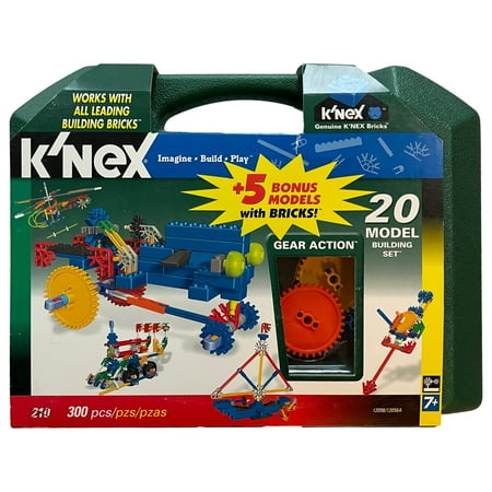 K'NEX Gear Action 20 Model Set, 5 Bonus Models w/ Bricks