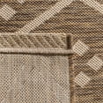 thumbnail image 4 of SAFAVIEH Courtyard Neville Geometric Trellis Indoor/Outdoor Area Rug, 6'7" x 9'6", Brown/Light Beige, 4 of 8