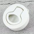 White Plastic Flush Pull Hatch Latch Corrosion Resistant Accessories