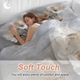 thumbnail image 3 of Magnolia Flower Duvet Cover Set Full Size Flowers Oil Painting Abstract Retro Soft Lightweight Comforter Covers 4 Piece Bedding Set with 1 Duvet Cover 1 Bed Sheet & 2 Pillow Shams, 3 of 8