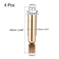 thumbnail image 2 of Uxcell Sloped Ceiling Adapter 180/355 Degree Swivel for Chandelier Champagne Gold 4 Pack, 2 of 5