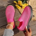 thumbnail image 2 of ShiShine Womens Rhinestone Knit Slip On Sandals Shoes Comfortable Sole Casual Shoes, 2 of 9