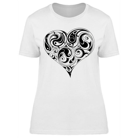 Liquid Heart Art T-Shirt Women -Image by Shutterstock, Female Small