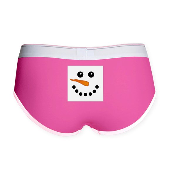 CafePress - Snowman Face Women's Boy Brief - Women's Novelty Briefs, Size S-XL