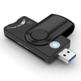 thumbnail image 2 of Smart Card Reader Usb 4 Connections Usb Hub, Usb Common Access Cac Card, Sdhc/Sdxc/Sd And Micro Sd Card Reader For Sim And Mmc Rs & 4.0 Windows, Linux, 2 of 4