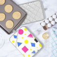 thumbnail image 5 of Yayeee Pot Holders Kitchen Heat Resistant with Pocket 7"x9.8" Cotton Oven Cooking Hot Pads, Yellow Retro Round, 5 of 7