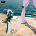 thumbnail image 4 of Blue Artificial Flower Arrangement Ribbons For Wedding Chair Back Decor Pack 6x, 4 of 20