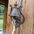 thumbnail image 3 of Campana de puerta de anillo de señal de bienvenida de hierro fundido rústico - Decoración antigua vintage decorativa para interior y exterior Jardín Patio Granja JAMW Sencillez, 3 of 5