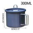 thumbnail image 3 of Ultralight Camping Mug, Food-Grade Aluminum Portable Water Cup, 300ml Boiling Kettle for Hiking, Mountaineering, Outdoor Cooking, Compact Travel Accessory, 3 of 9