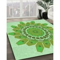 thumbnail image 2 of Ahgly Company Indoor Rectangle Patterned Dragon Green Area Rugs, 7' x 9', 2 of 6