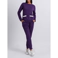 thumbnail image 5 of KelaJuan Women 2 Piece Tracksuits Fleece Warm Long Sleeve Sweatshirt and Elastic Sweatpants for Activewear Workout Outfits, 5 of 6