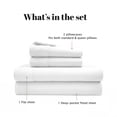 thumbnail image 3 of Superior Cotton Blend 800 Thread Count Sheet Set, Twin XL, White, 3 of 6