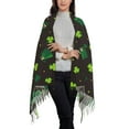 thumbnail image 2 of Rateoe St. Patrick's Day8 Women's Traditional Scarf Wrap Tassel Shawl Fringes Neck Head Shawl Retro Scarf, 2 of 8