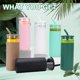 thumbnail image 5 of Paquete de 6 Vasos con Tapas de Silicona y Pajita de Vidrio, Tazas de Vidrio para Café Helado de 16 Oz, Tazas para Batidos, Lindo Vaso Ideal para Agua con Cerveza Al Aire Libre (Incluye 6 Cepillos de Limpieza), 5 of 7